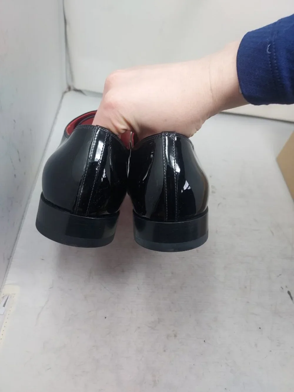 Chrisitian Louboutin MENS Derloon Black Patent Derbie Shoe